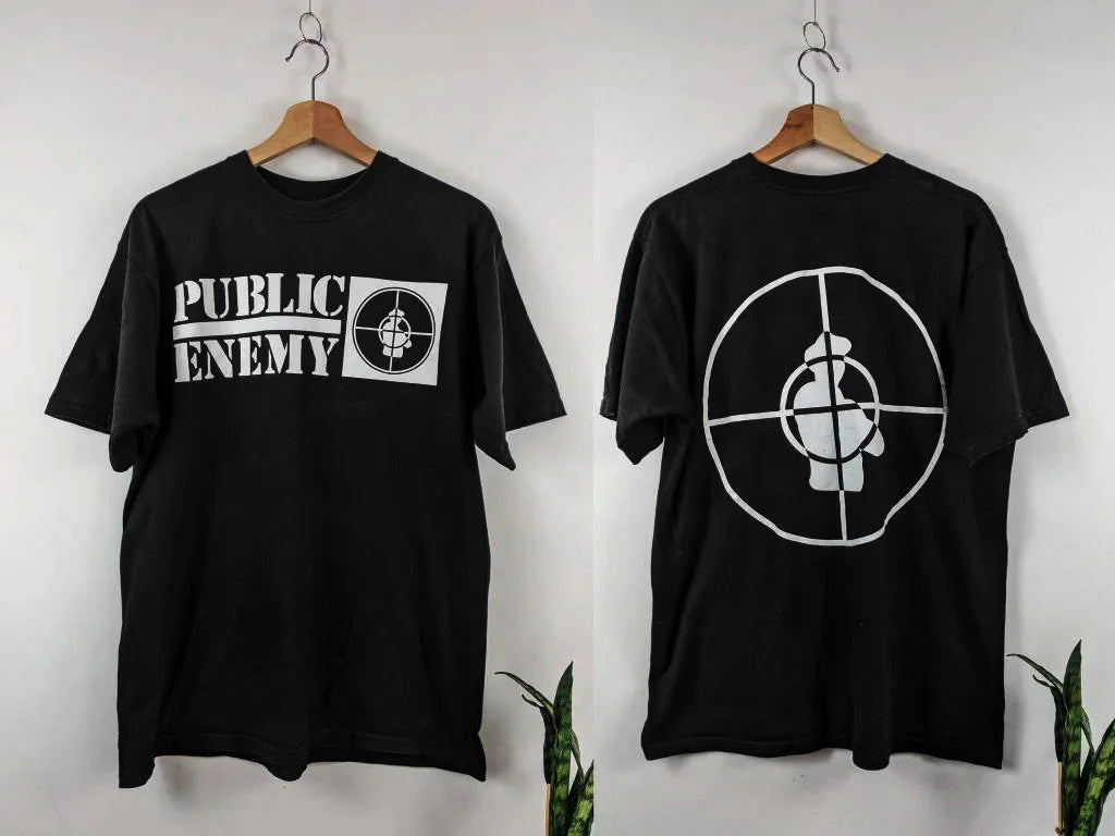 Public Enemy T Shirt Fight The Power Summer Cotton Men's Women Top Tee Short Sleeve Clothing Streetwear Loose Casual Trendy Y2k