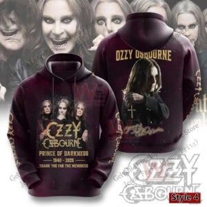 Rock Band Ozzy Osbourne 3d Print Hoodie Men Women Fashion Hoodie Sweatshirt Outwear Coat Men Hoodies Winter Clothes Fan New 2025