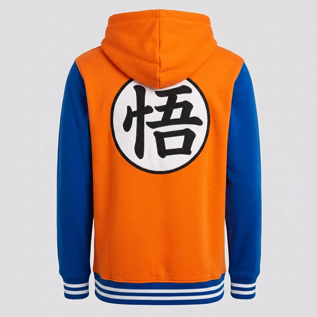 Hot Anime D-Dragons Cosplay Costume Hoodie Ball Z Sweatshirts Zipper Coats Cardigan Goku Kame Symbol Casual Baseball Jacket Tops