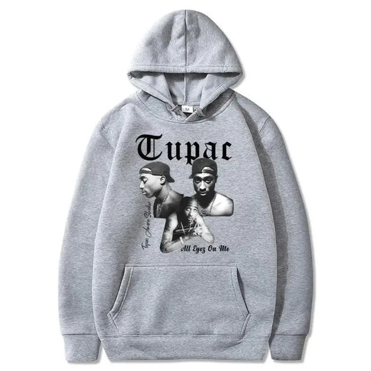 Rapper Tupac 2pac Hoodie Men Women Clothes Sweatshirt Men Women Hoodies Fashion Letter Printed Graphic Sweatshirts  Harajuku