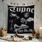 Tupac Tribute Tapestry with Iconic "All Eyez on Me" Design, Perfect for Fans and Ideal for Adding a Touch of Hip-Hop History