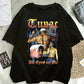 2026 Summer Fashion T-shirt Rapper Tupac Top Hip Hop Street Wear Oversized Short Sleeve T-shirt Men's And Women's T-shirts