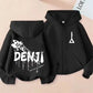 Anime Chainsaw Man Washed Retro Zipper Hoodie Cartoon Denji Pochita Funny Graphic Zip Up Jacket Men Women Manga Oversized Coat