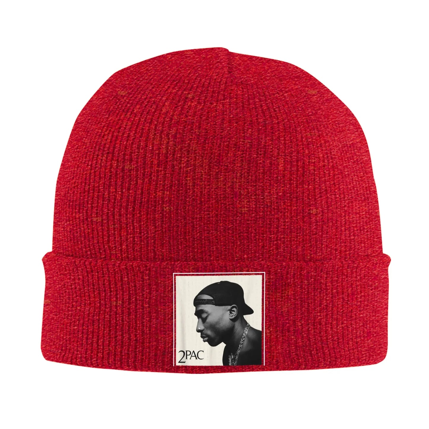 Rapper Tupac Shakur Photo Beanie Hats Men Women Vintage Gym Knitting Hat Autumn Winter Custom Warm Caps