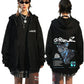 Rock Band Gorillaz Demon Days Eyes Graphic Zipper Hoodie Men Hip Hop Fashion Oversized Zip Up Jacket Unisex Zip Up Sweatshirt