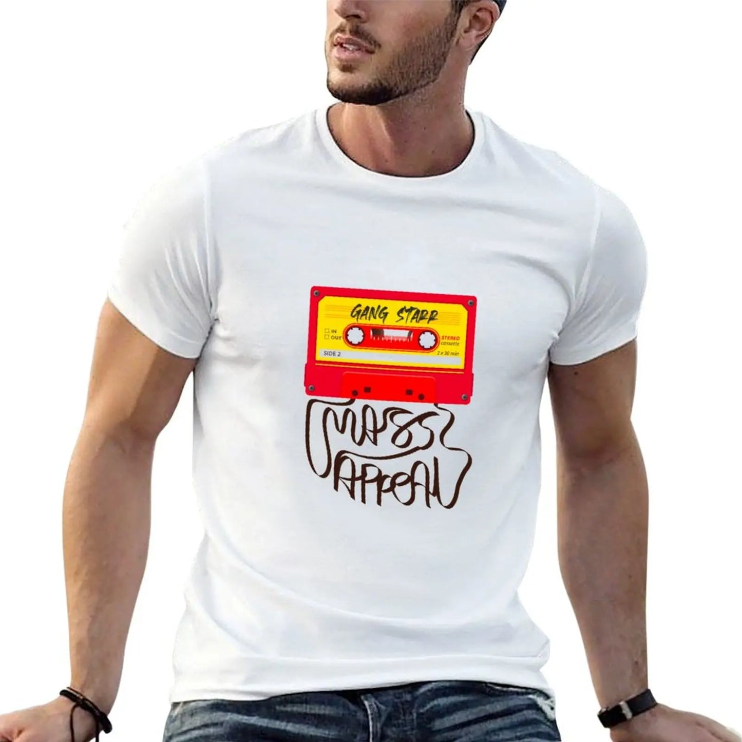 Gangstarr Mass Appeal , Old School Hip Hop , Hip Hop Quote T-Shirt Industrial Work Tee Shirt