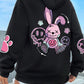 Hip Hop Street Casual Printed Female Hoodies Fashion Hoodie Oversize Loose New Sweatshirts Autumn Warm Fleece Clothing