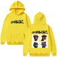 The Gorillaz Rock Band's Fashion Album Features Pattern Prints on Men's Hoodies Sweatshirts Hip-hop Alternative Retro Pullovers
