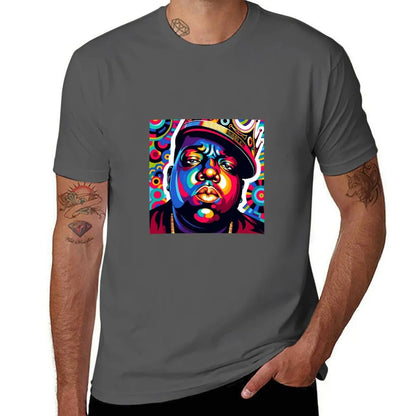 NOTORIOUS BIG POP ART T-Shirt Athletic Fit Sports Short Sleeve Top