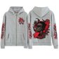 2025 Anime Arcane Vi Zipper Hoodie Harajuku Pullover Tops Long Sleeve Loose Casual Sweatshirts