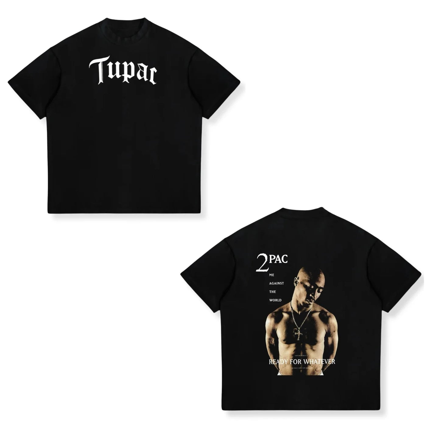 Cotton Print 2pac Summer Men T Shirt Men's Tshirts Rapper Star Tupac  Print Streetwear Women Short Sleeve Casual Tshirt Y2k