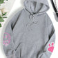 Hip Hop Street Casual Printed Female Hoodies Fashion Hoodie Oversize Loose New Sweatshirts Autumn Warm Fleece Clothing