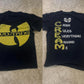 Wu-Tang Clan Black & Yellow Tee Men Women Cotton Oversized Short Sleeve Street Hip Hop Rap Wu Tang Top Tee Female Male Clothing