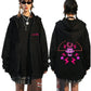 Rock Band Gorillaz Demon Days Eyes Graphic Zipper Hoodie Men Hip Hop Fashion Oversized Zip Up Jacket Unisex Zip Up Sweatshirt
