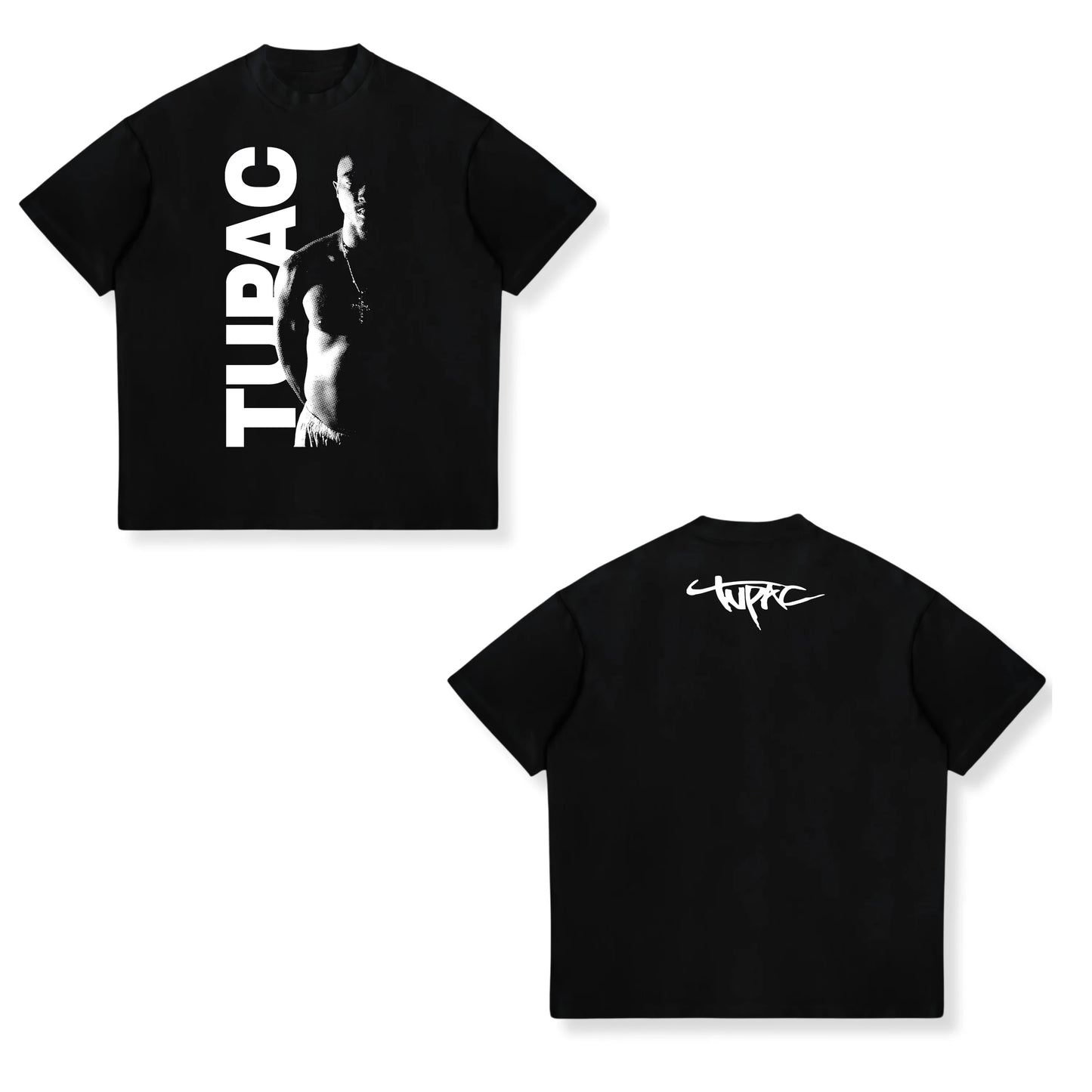Cotton Print 2pac Summer Men T Shirt Men's Tshirts Rapper Star Tupac  Print Streetwear Women Short Sleeve Casual Tshirt Y2k