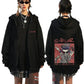 Rock Band Gorillaz Demon Days Eyes Graphic Zipper Hoodie Men Hip Hop Fashion Oversized Zip Up Jacket Unisex Zip Up Sweatshirt