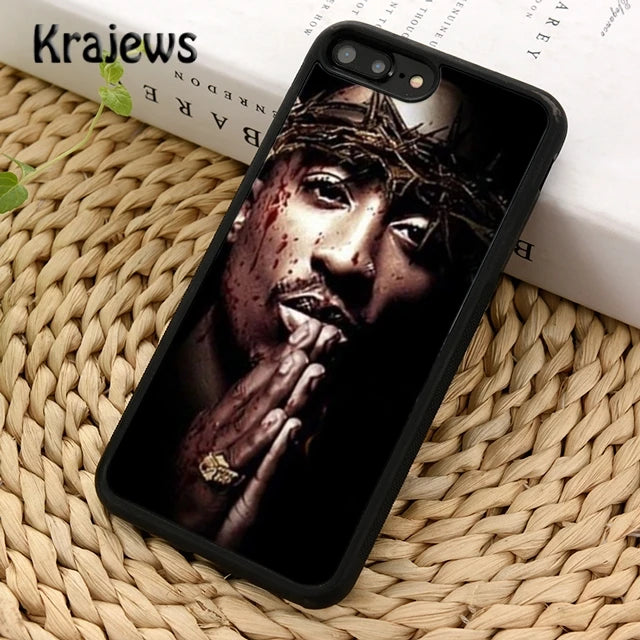 2Pac Tupac Shakur Hip Hop Rapper Phone Case Cover For iPhone 17 Air 16 15 14 plus 11 12 13 pro max coque Fundas