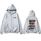 Rock Band Gorillaz Demon Days Eyes Graphic Zipper Hoodie Men Hip Hop Fashion Oversized Zip Up Jacket Unisex Zip Up Sweatshirt