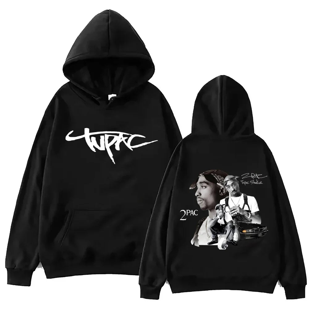2026 Autumn and winter men's and women's rap hoodie sweatshirt Hip-Hop casual wear printed sweatshirt