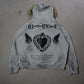 Winter Fashion Streetwear Women's Gothic Printed Faux Fur Hooded Jacket Trendy Edgy Zip - Up Sweatshirt 2026 New Arrival