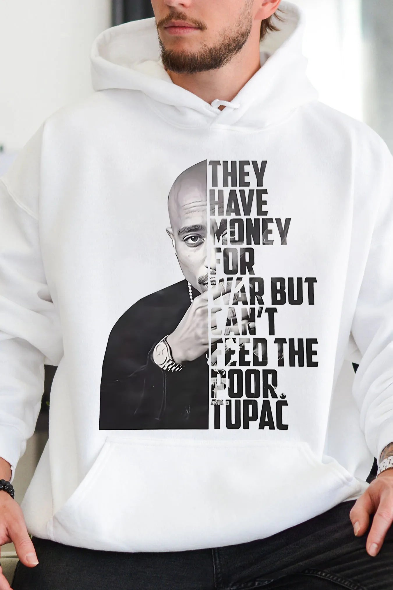 Tupac Isgoat Hoodie Oversized Men Women Winter Fleece Warm Thick Sweatshirts Street Hip Hop Casual Loose Male Female Clothing