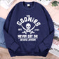 The Goonies Never Say Die Printing Hoody Man Hip Hop O-Neck Menswear Fashion Fitness Hoodie Crewneck Loose Fleece Sweatshirt