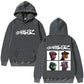The Gorillaz Rock Band's Fashion Album Features Pattern Prints on Men's Hoodies Sweatshirts Hip-hop Alternative Retro Pullovers
