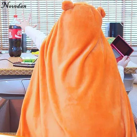 Himouto! Umaru-chan Cloak Anime Umaru Chan Doma Umaru Cosplay Costume Flannel Cloak Blanket Soft Cap Hoodie Halloween Party