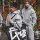 Trendy High Street Retro Casual Streetwear Men's Sports Suit Y2K Harajuku Embroidered Hoodie men Hip-hop Loose Sweatpants