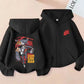 Anime Chainsaw Man Washed Retro Zipper Hoodie Cartoon Denji Pochita Funny Graphic Zip Up Jacket Men Women Manga Oversized Coat