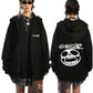 Rock Band Gorillaz Demon Days Eyes Graphic Zipper Hoodie Men Hip Hop Fashion Oversized Zip Up Jacket Unisex Zip Up Sweatshirt