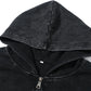 Anime Berserk Wash Zip Up Hoodie Harajuku Retro Gothic Graphic Jacket Hooded Sweatshirt Cotton Hip Hop Men Women Hoody Coat