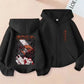 Anime Chainsaw Man Washed Retro Zipper Hoodie Cartoon Denji Pochita Funny Graphic Zip Up Jacket Men Women Manga Oversized Coat