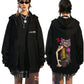 Rock Band Gorillaz Demon Days Eyes Graphic Zipper Hoodie Men Hip Hop Fashion Oversized Zip Up Jacket Unisex Zip Up Sweatshirt