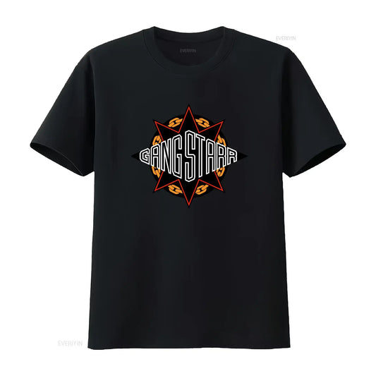 New Gangstarr Logo T Shirt Funny Design for American Style Available in Sizes S to 5XL vintage Washed streetwear graphic