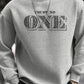 Men's autumn and winter fashionable casual loose fashion TRUST NO ONE print pullover long sleeved warm round neck sweatshirt