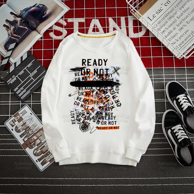 Fugees Refugees Lauryn Hill Hoodies Autumn Hooded Sweatshirt Men Hip Hop Hoodie For Men Classic Hoody Pullover Tops white