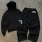 Trendy High Street Retro Casual Streetwear Men's Sports Suit Y2K Harajuku Embroidered Hoodie men Hip-hop Loose Sweatpants