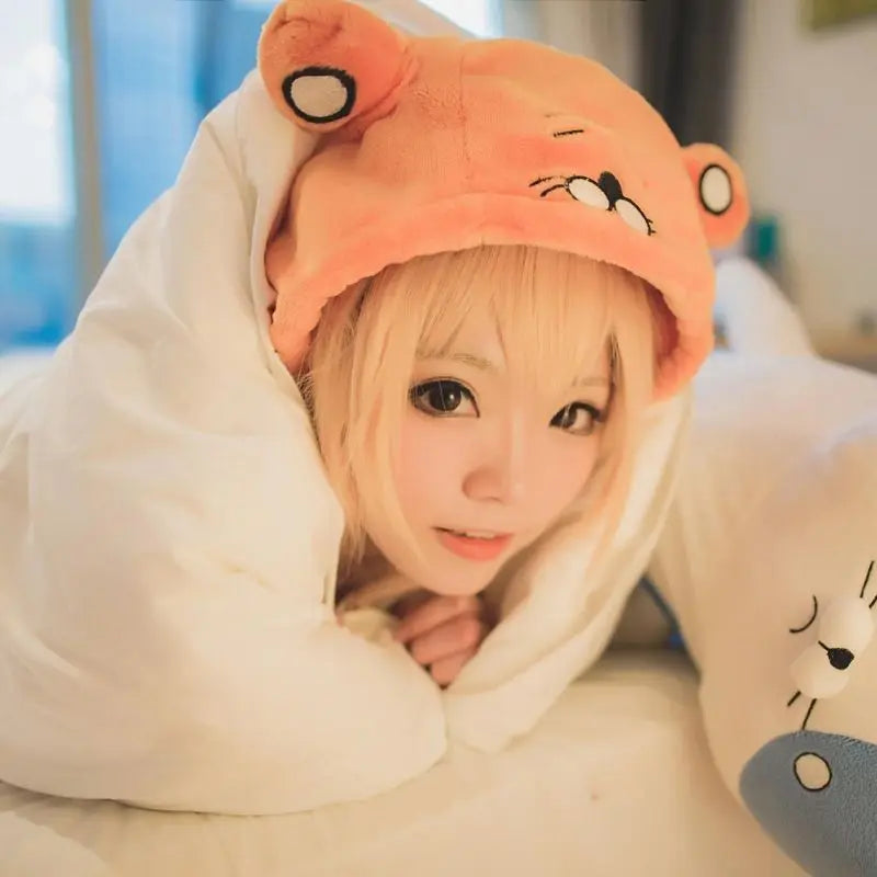 Himouto! Umaru-chan Cloak Anime Umaru Chan Doma Umaru Cosplay Costume Flannel Cloak Blanket Soft Cap Hoodie Halloween Party