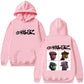The Gorillaz Rock Band's Fashion Album Features Pattern Prints on Men's Hoodies Sweatshirts Hip-hop Alternative Retro Pullovers