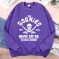 The Goonies Never Say Die Printing Hoody Man Hip Hop O-Neck Menswear Fashion Fitness Hoodie Crewneck Loose Fleece Sweatshirt
