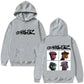 The Gorillaz Rock Band's Fashion Album Features Pattern Prints on Men's Hoodies Sweatshirts Hip-hop Alternative Retro Pullovers