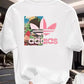 Kanye West Graduation Bear Double Sided Printed T-Shirt Men's Women's Fashion Hip Hop Cool Top Unisex Cotton T-Shirt 01336