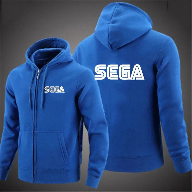 Men Sweatshirts Autumn Sega Pullover Casual Zipper Jacket for Male Hoody Outdoor Sweatshir Autumn Solid Color Turtleneck Swea