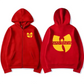 Hip Hop Années 90 Wu Clan T-tangs Graphics Hoodie Men Women's punk Zip Up Jacket Long sleeve Fleece gothic Coat Loose streetwear