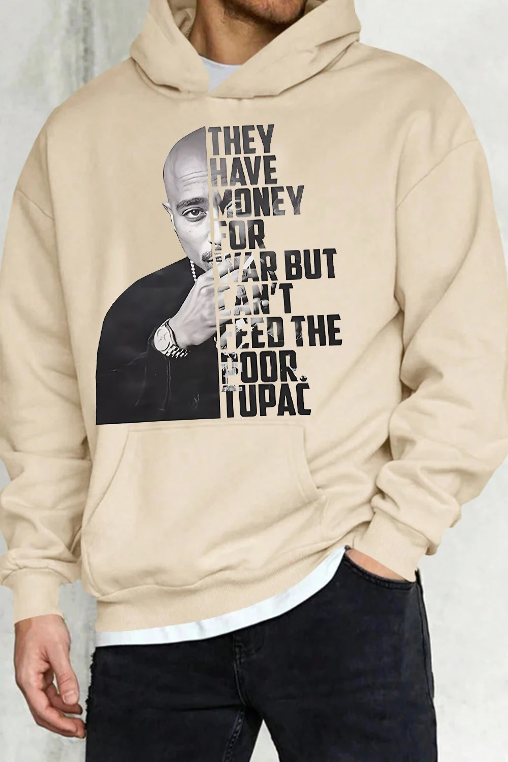 Tupac Isgoat Hoodie Oversized Men Women Winter Fleece Warm Thick Sweatshirts Street Hip Hop Casual Loose Male Female Clothing