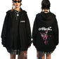 Rock Band Gorillaz Demon Days Eyes Graphic Zipper Hoodie Men Hip Hop Fashion Oversized Zip Up Jacket Unisex Zip Up Sweatshirt