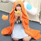 Himouto! Umaru-chan Cloak Anime Umaru Chan Doma Umaru Cosplay Costume Flannel Cloak Blanket Soft Cap Hoodie Halloween Party