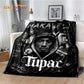 Rapper Eminem Tupac 2pac Hip-Hop Music Rap God Blanket,Soft Throw Blanket for Home Bedroom Bed Sofa Picnic Travel Cover Gift