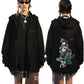 Rock Band Gorillaz Demon Days Eyes Graphic Zipper Hoodie Men Hip Hop Fashion Oversized Zip Up Jacket Unisex Zip Up Sweatshirt